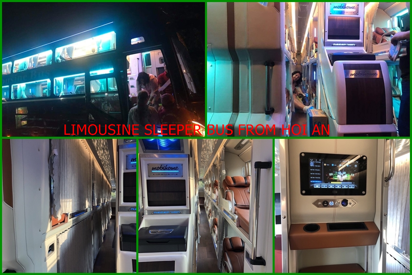 Limousine 34 seats sleeper bus from Hoi An to Hue